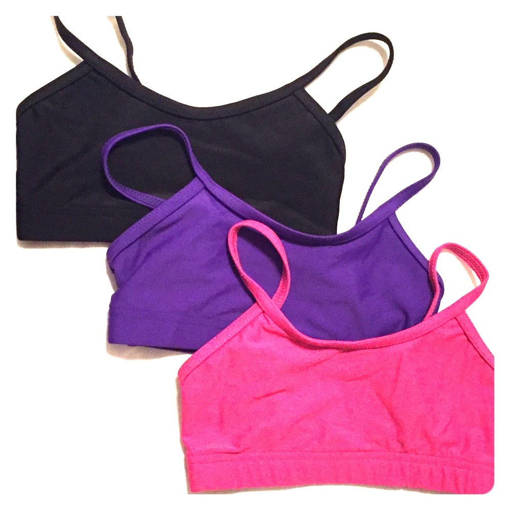 Set of 3 Girl’s Bra Tops for Dancers